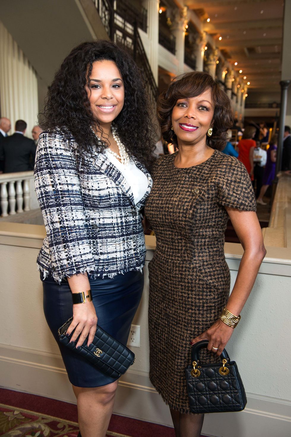 Lauren Randle, left, Lora Clemmons at the Legacy Luncheon September 2014