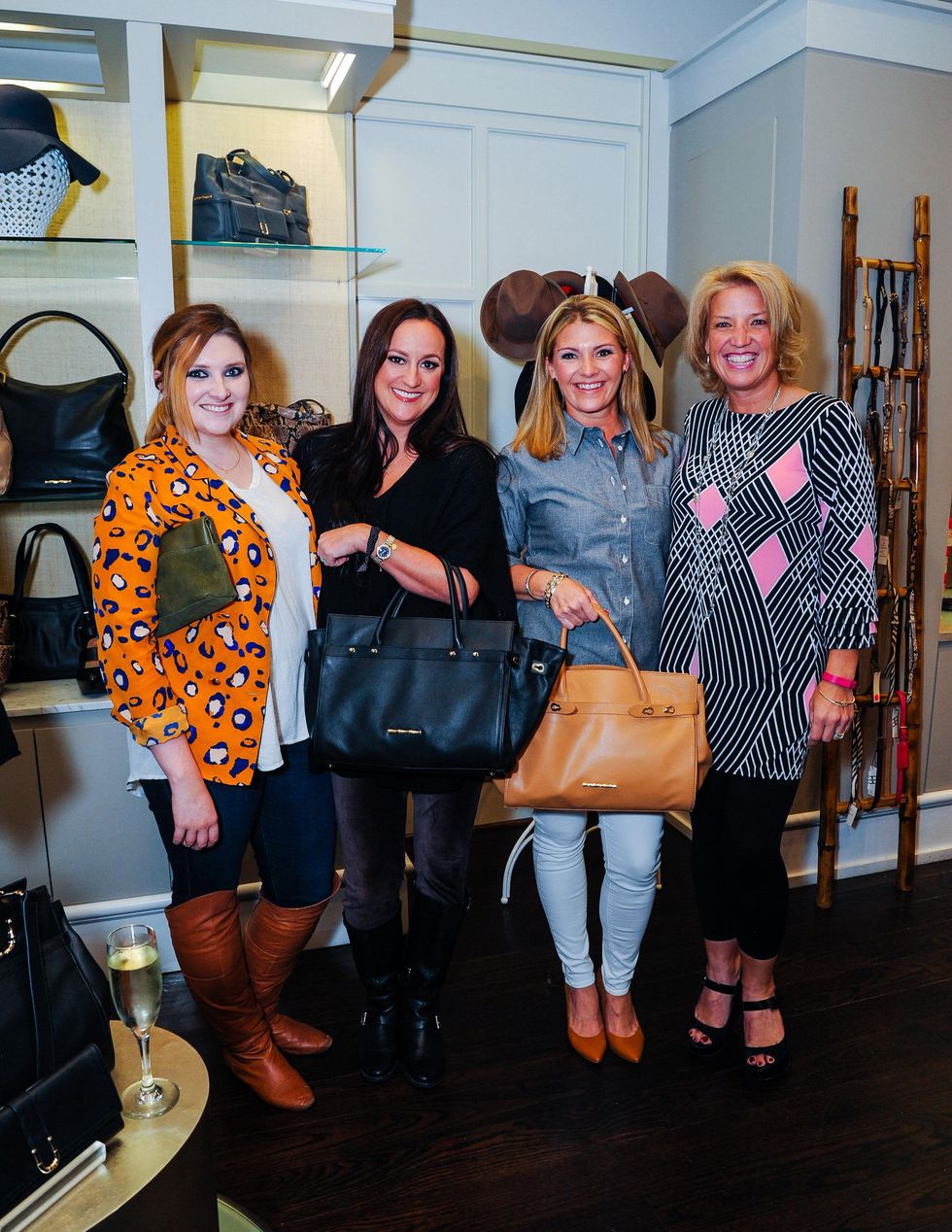 Lauren Sanford, from left, Jess Rogers, Jenna Jackson and Jennifer Lasida at Elaine's Big Life premier party at Elaine Turner November 2014