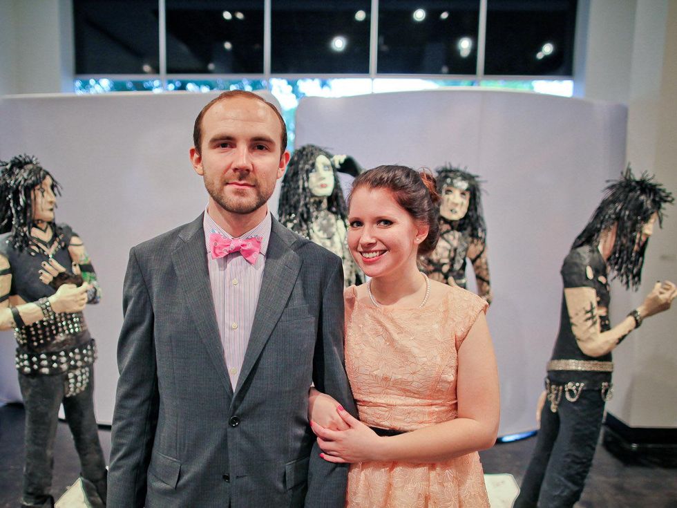 Lawndale Art Center The Big Show VIP reception July 2013 John Forse and Melinda Laszczynski