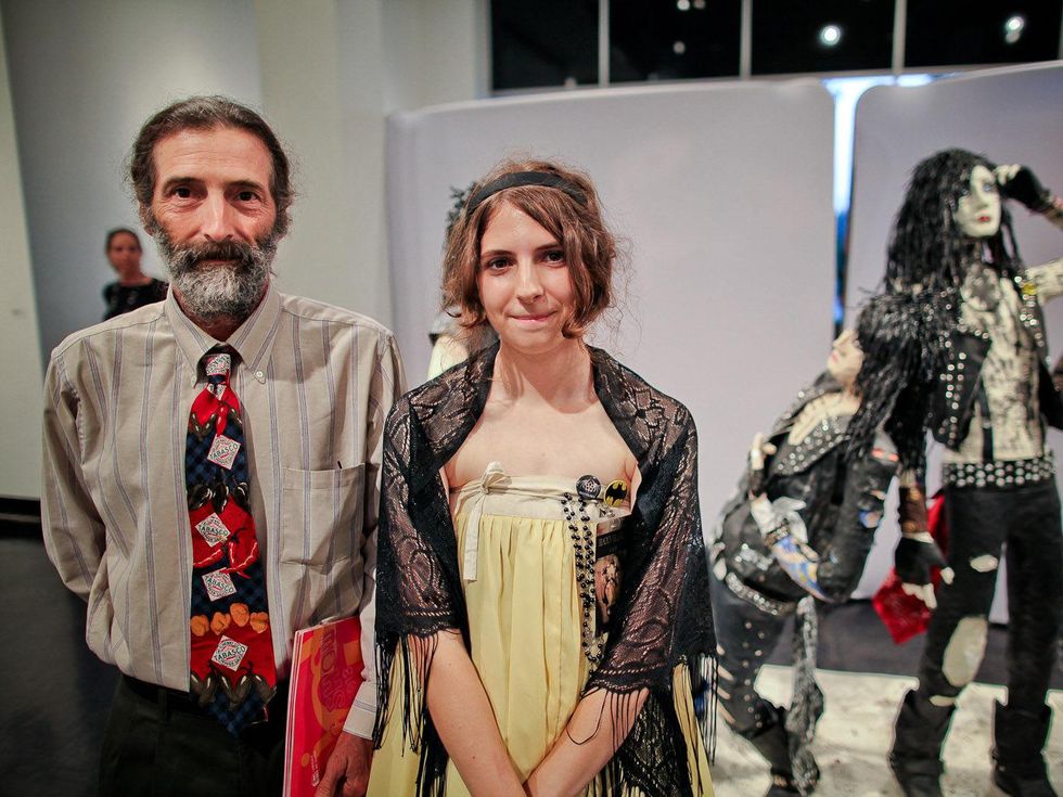 Lawndale Art Center The Big Show VIP reception July 2013 Paul Falgout and Auril Falgout