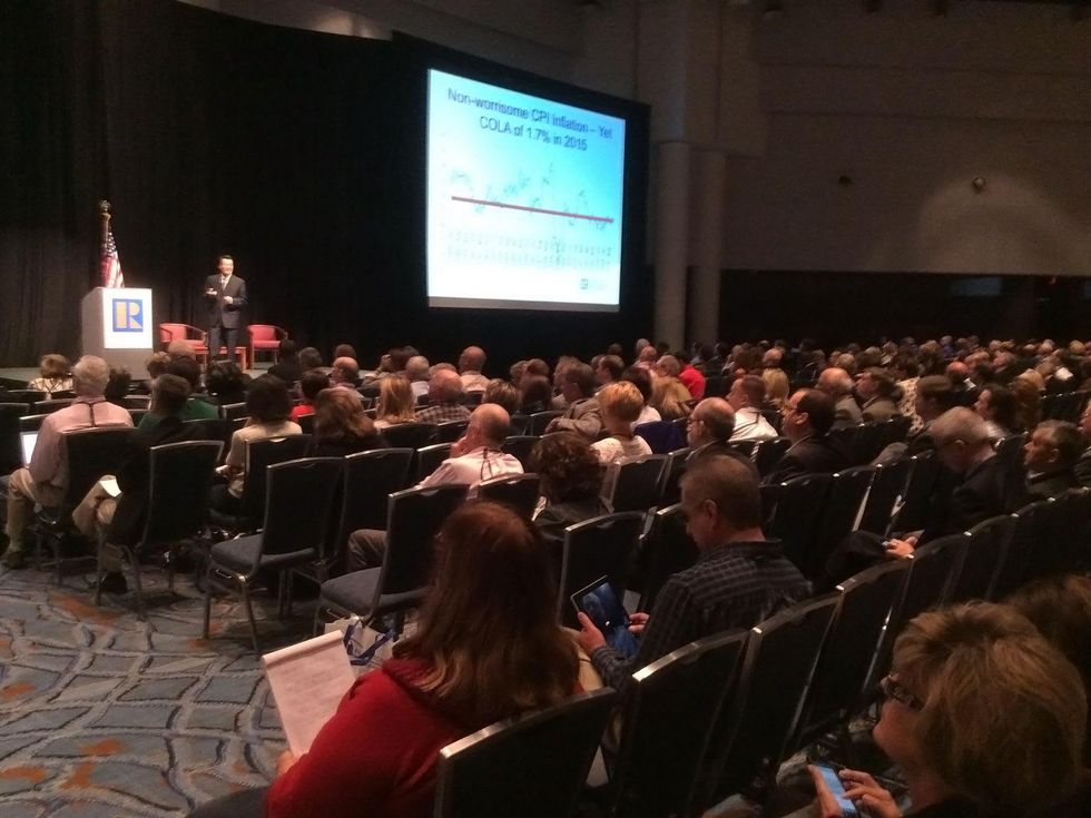 Lawrence Yun speaks to agents at the National Association of Realtors annual convention in New Orleans, which concluded on Monday