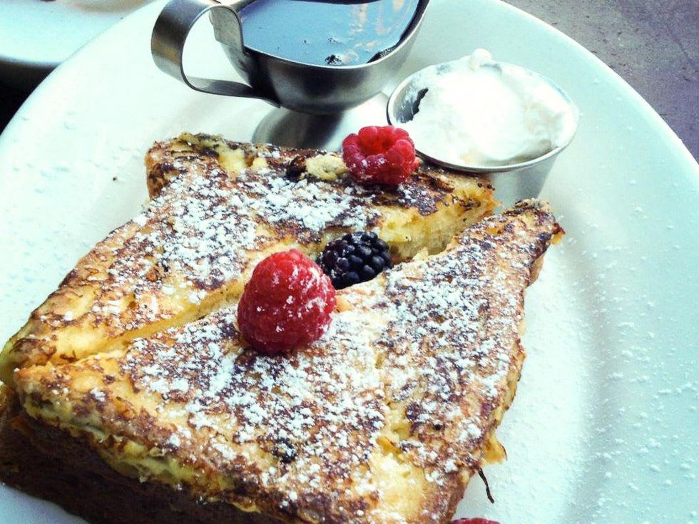 Layne Lynch, peanut butter, January 2013, BRC GastroPub's Peanut Butter, Banana and Marshmallow French Toast with Warm Maple Syrup and Doubled Cream