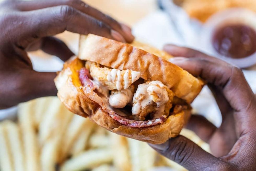 Layne's Chicken Fingers Katy sandwich