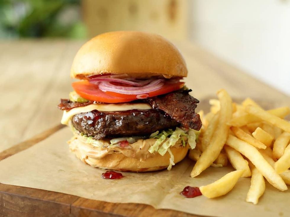 Lazy Dog Restaurant & Bar PB&J burger