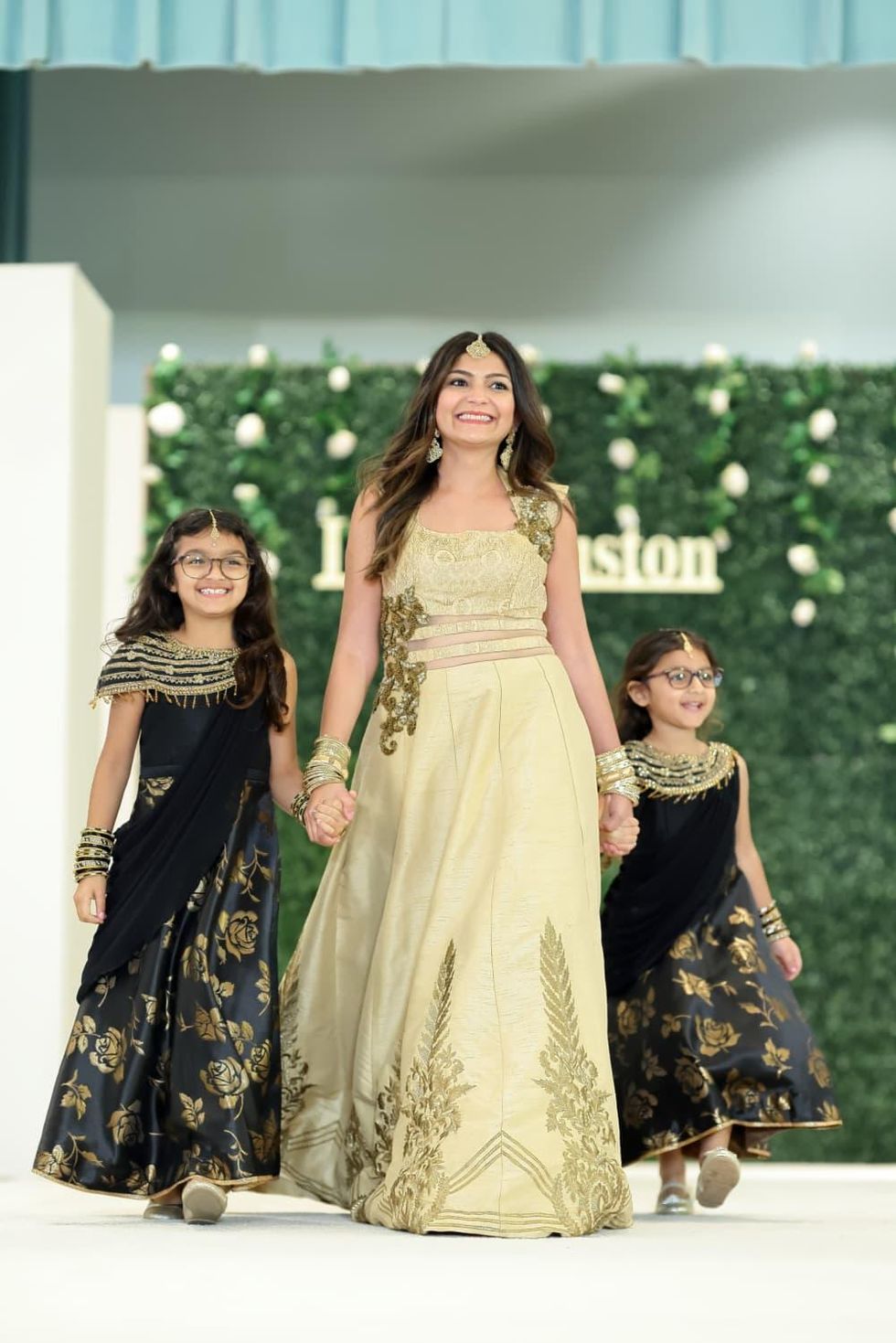 LCA Houston Mother's Day Soiree 2021 Khatija Vellani with Amelia and Rayna