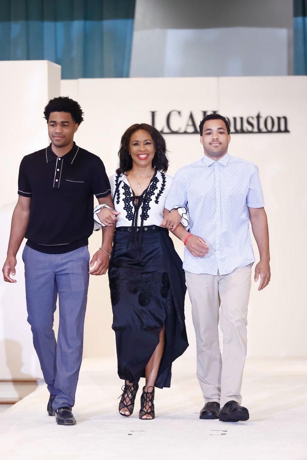 LCA Houston Mother's Day Soiree 2022 Gina Gaston and her sons