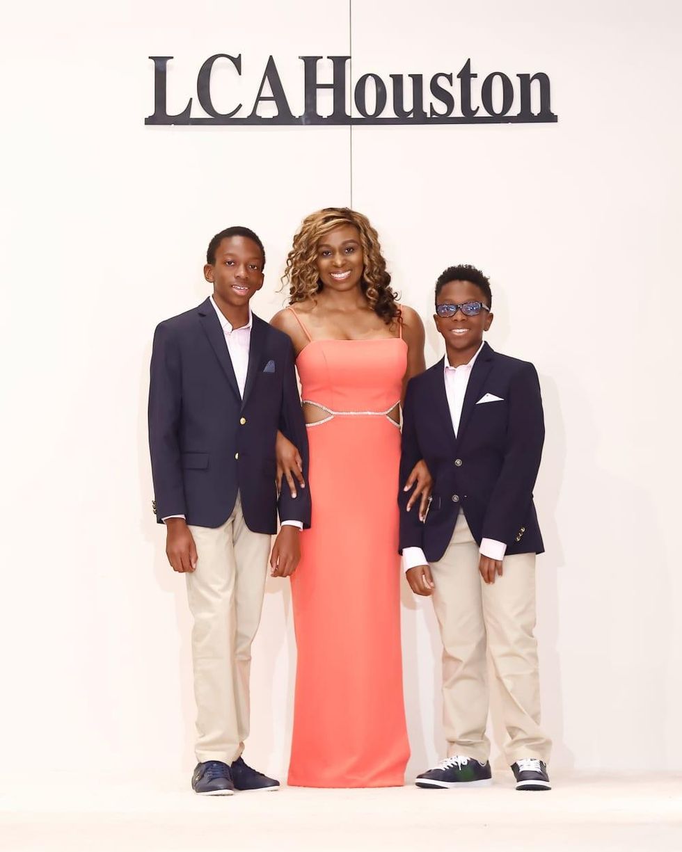LCA Houston Mother's Day Soiree 2022 Malaika Mukoro and her sons