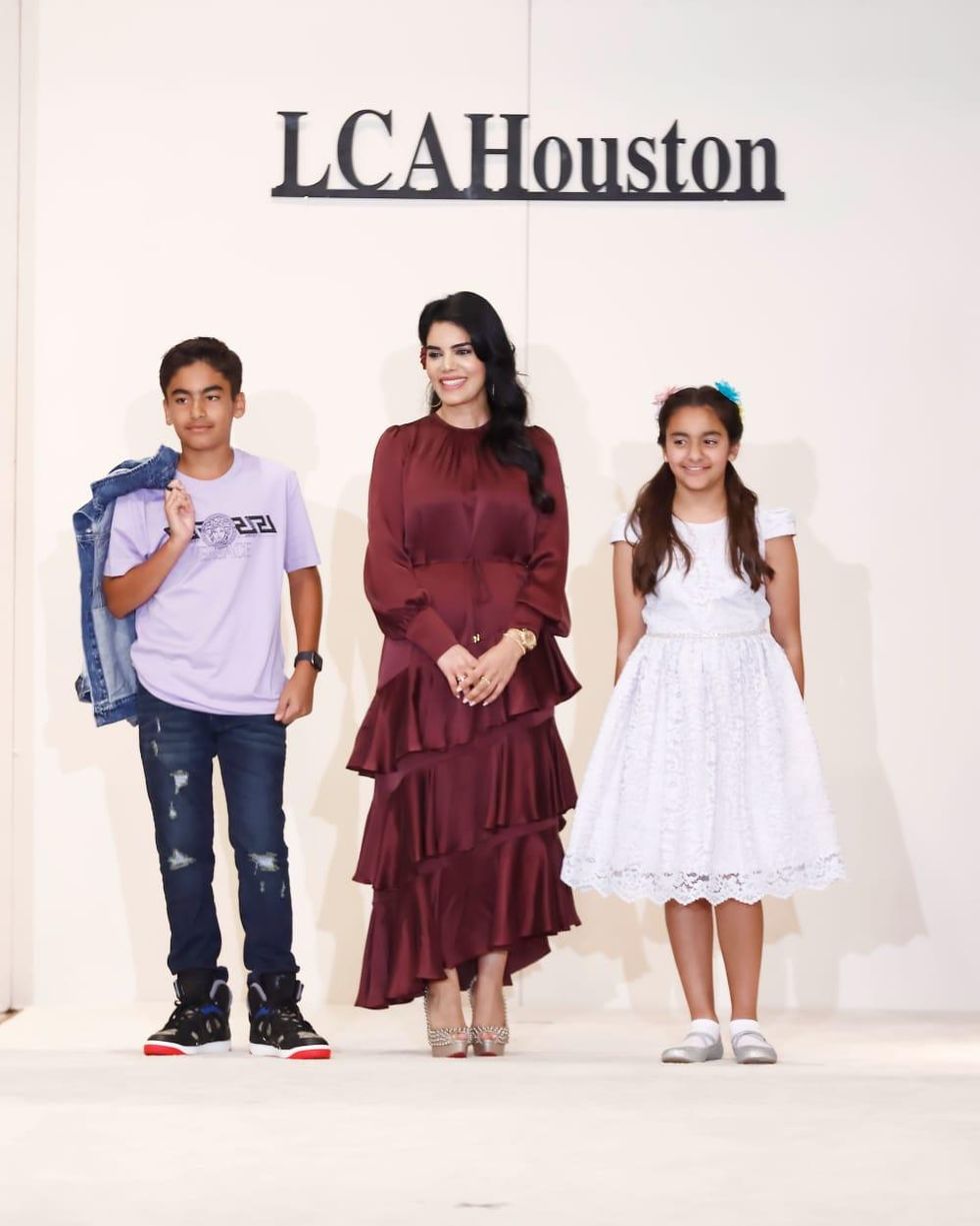 LCA Houston Mother's Day Soiree 2022 Nina Magon Verma with her children