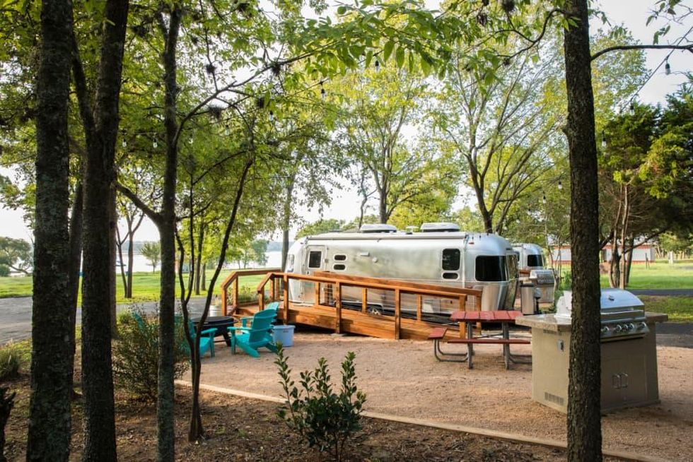 LCRA Lake Bastrop airstream trailer