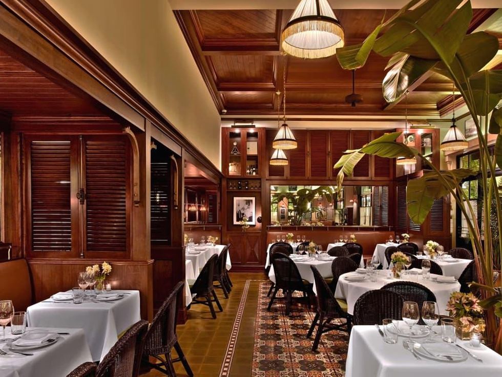 Le Colonial Houston dining room