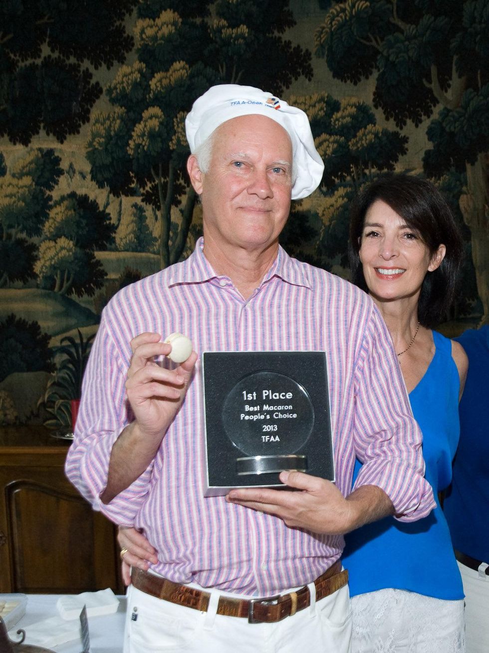 Le grand Concours Macaron Houston June 2013 Mickey Henry, Public prize winner and his wife, Francoise Henry