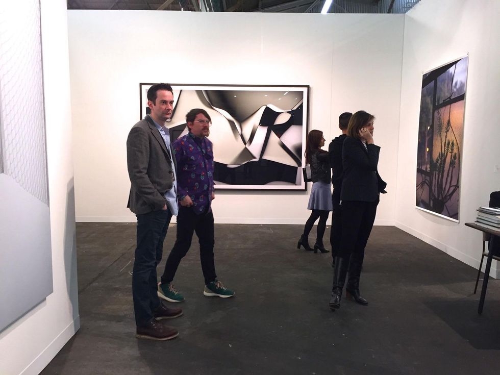 Lea Weingarten Armory Arts Week Fair Story March 2015 Image 2 Fair Shot David Zwirner Gallery (Thomas Ruff photograph in background)