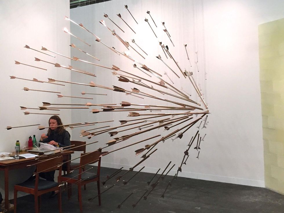 Lea Weingarten Armory Arts Week Fair Story March 2015 Image 4 Glenn Kaino \u201cA Shout Within A Storm\u201d, 2015 Honor Fraser Gallery