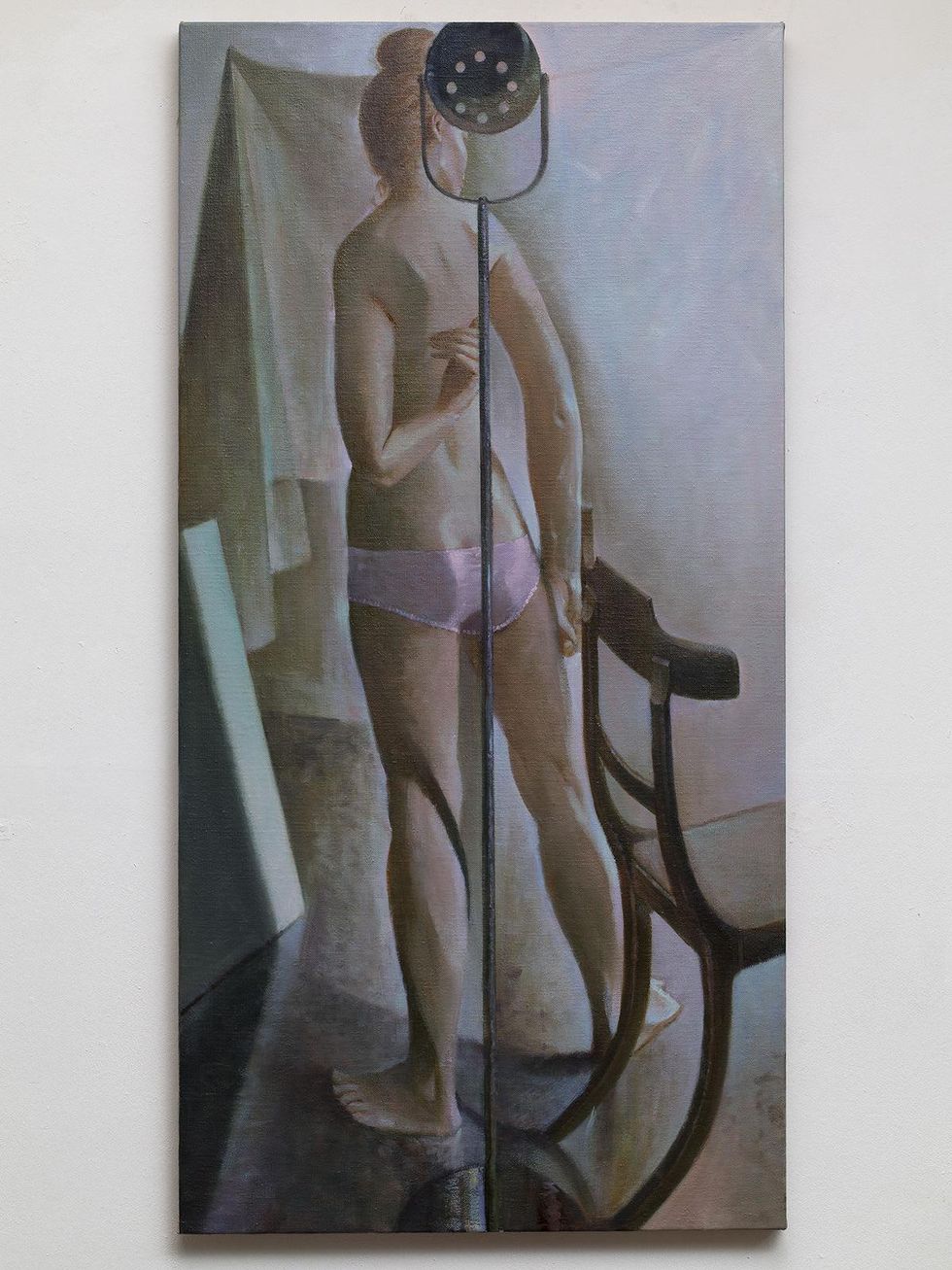 Lea Weingarten Dallas Art Fair April 2015 James Fuentes gallery Benjamin Senior The Grey Studio II oil on linen