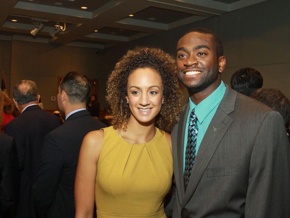 Leah Payne and Andre Thomas at the Emerging Leaders Institute 2013 class graduation.