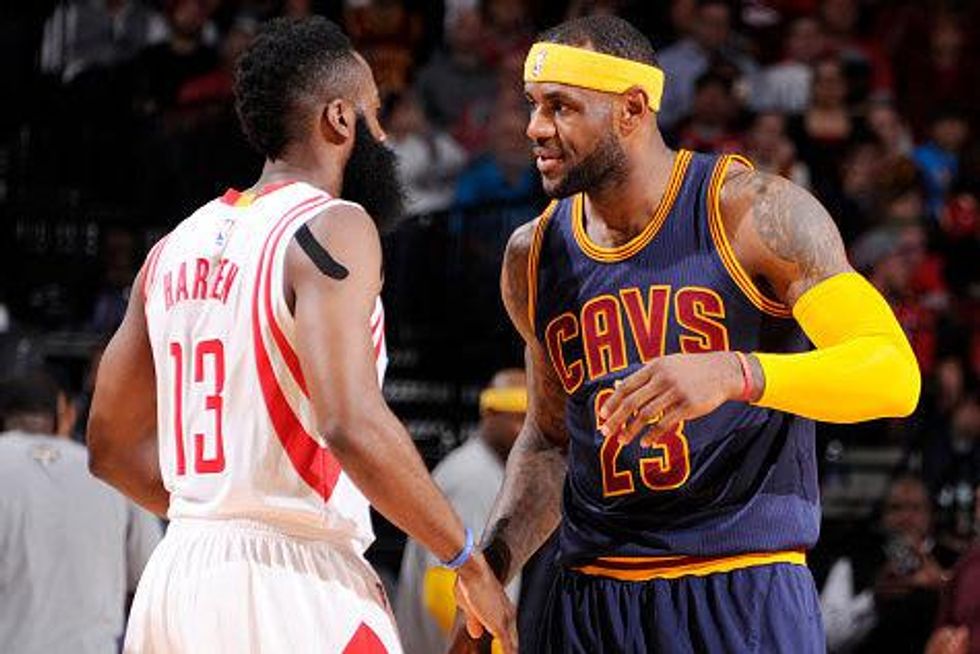 LeBron James LeBron James tussle