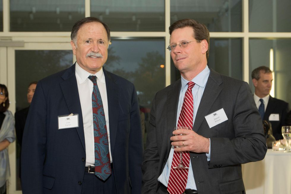 Lee Kaplan, left, and Jason Billeck at the ADL Jurisprudence Award kick-off April 2015