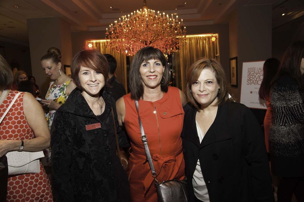 Leigh Ott, from left, Liz Ambriz and Abbe Maltz at the Go Red For Women luncheon May 2014