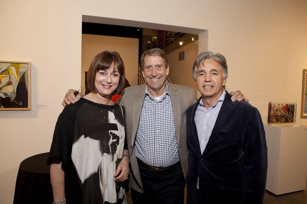 Leigh Smith, from left, John Alexander and Robert McClain at the Glassell School benefit and auction May 2014