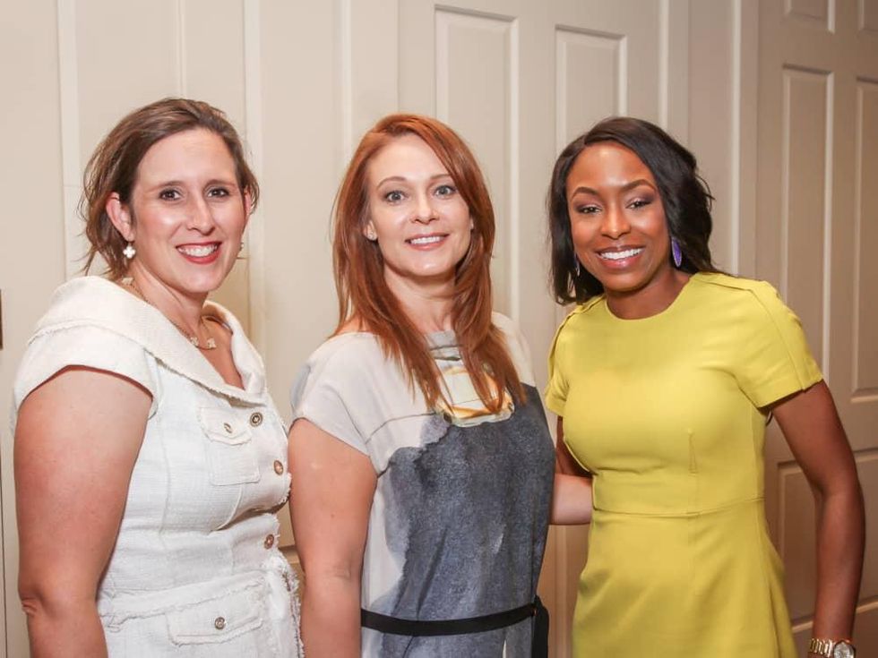Leighanne Kindred, Amber Mostyn,Cyronica Upshaw at MS On The Move luncheon