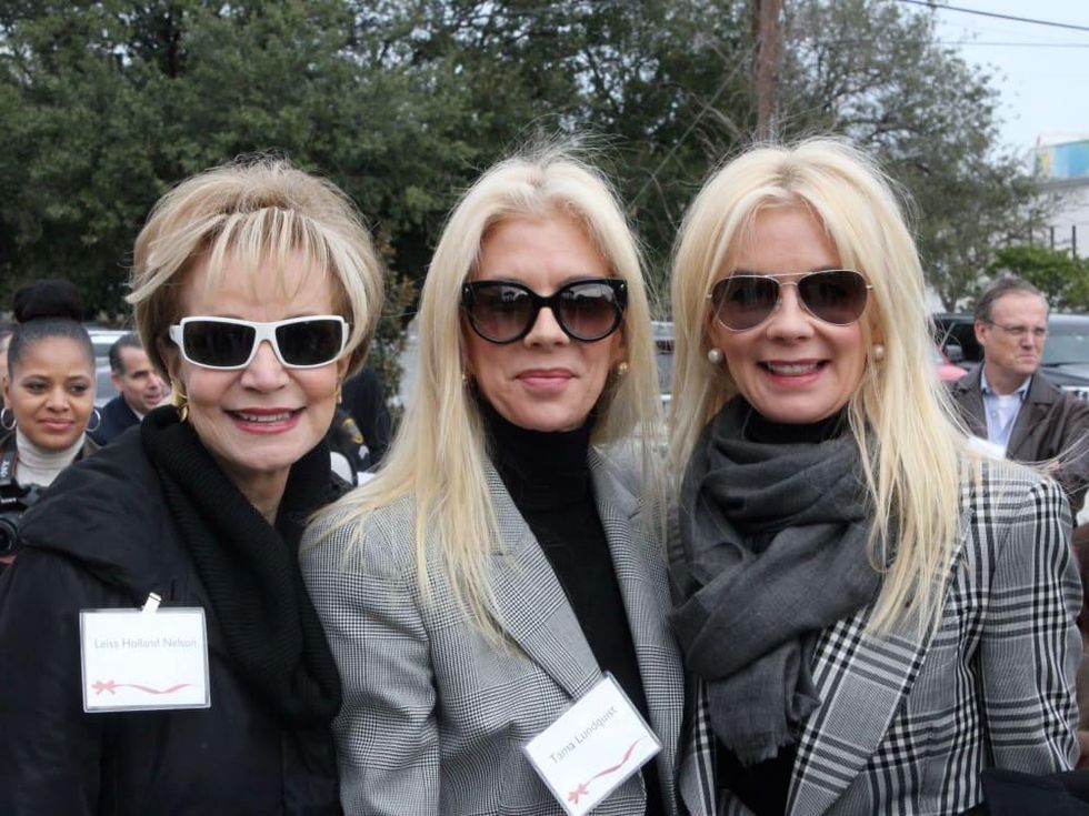 Leisa Holland-Nelson, Tama Lundquist, Tena Faust at Crime Stoppers building dedication