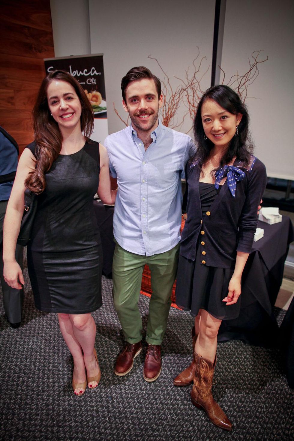 Lela Brodsky, from left, Connor Walsh and Nao Kusuzaki at the Houston Ballet Center for Dance's Ballet and Bubbles October 2013
