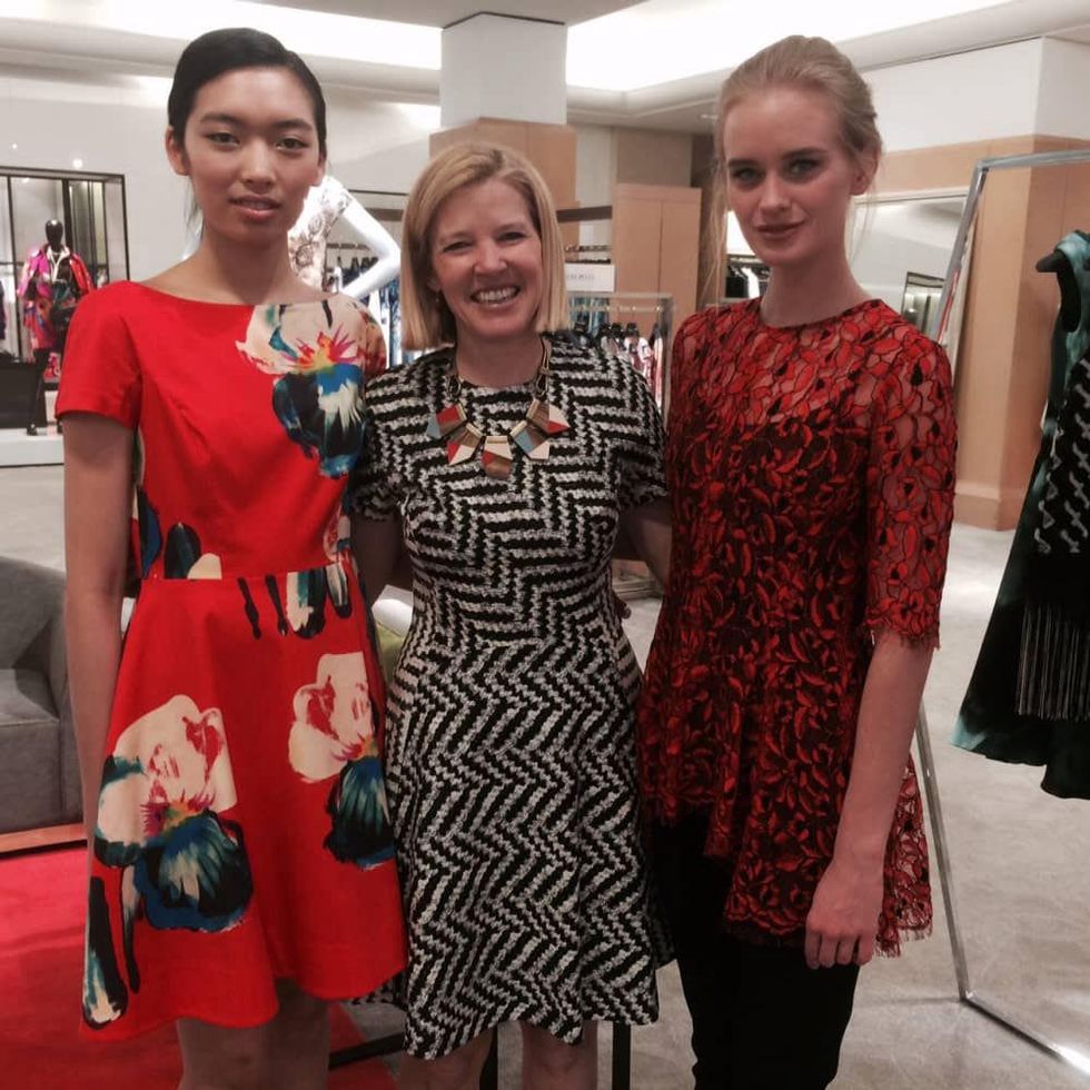 Lela Rose and models at Neiman Marcus Houston Galleria store