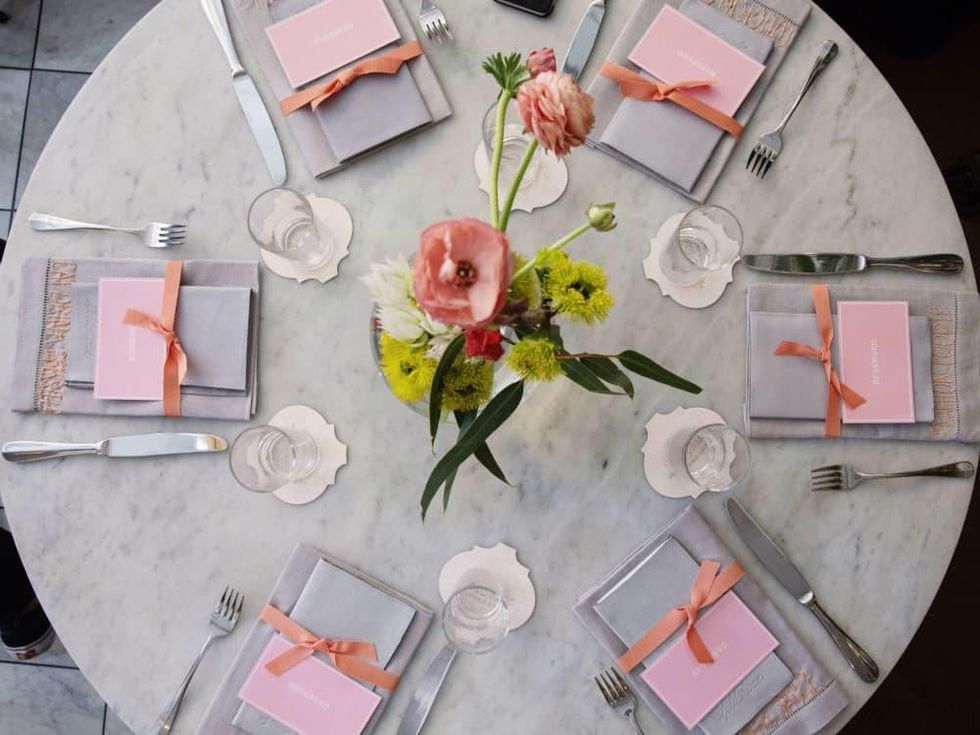 Lela Rose spring 2017 collection table setting