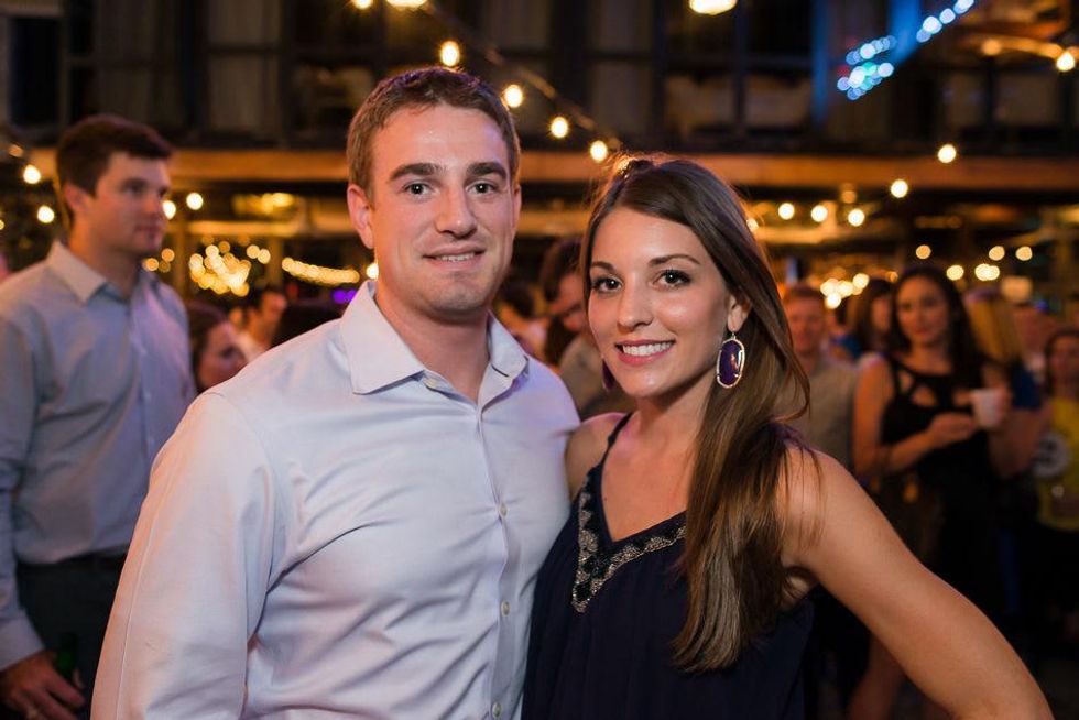 Leland Smith and Tamara Alsarraf at the RedBuds Membership Drive October 2014