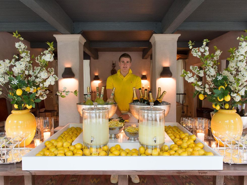 Lemonade Day, April 2013, Ladies Lemonade Celebration bar set up