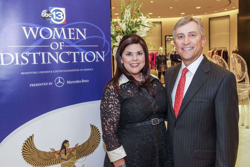 Lesha and Tom Elsenbrook at the Women of Distinction announcement party October 2014