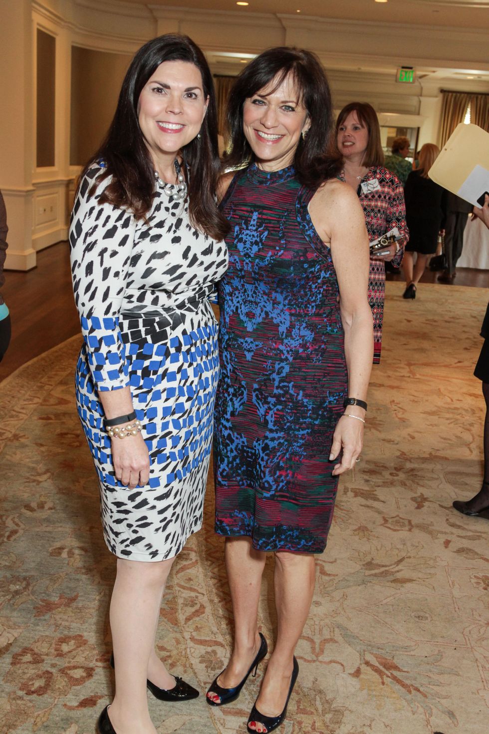Lesha Elsenbrook, left, and Ilene Allen at the MS Society luncheon March 2015