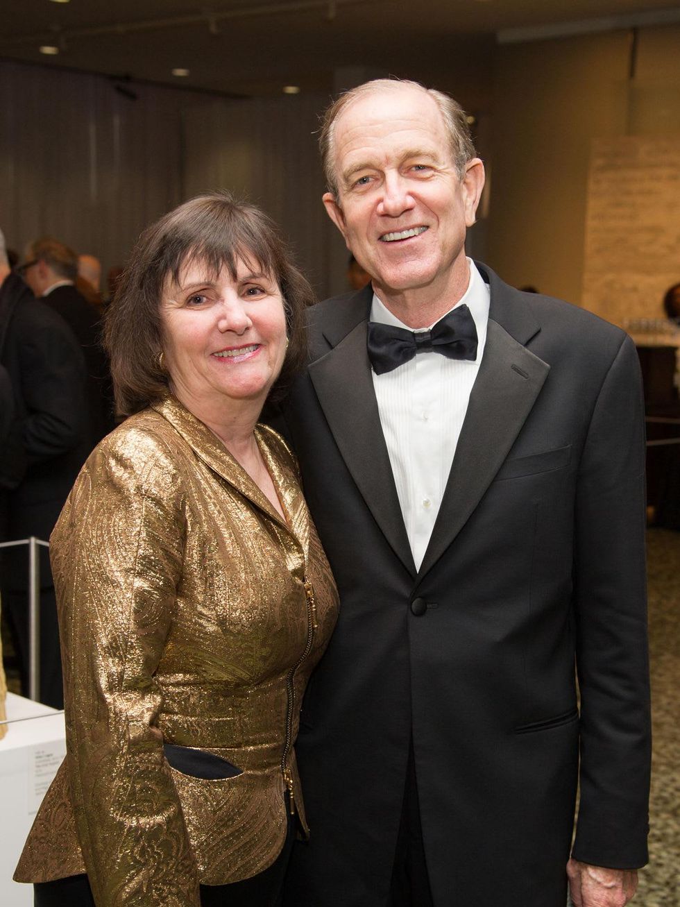 Leslie and Brad Bucher at the MFAH Latin American Experience November 2013