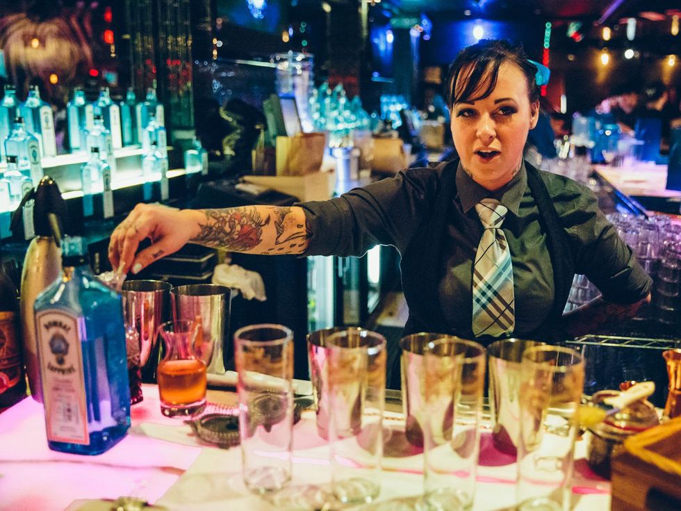 Leslie Ross serves judges