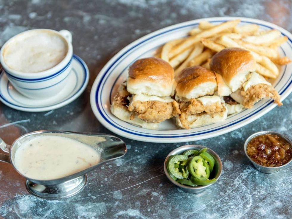 Liberty Kitchen Dixie fried chicken sliders