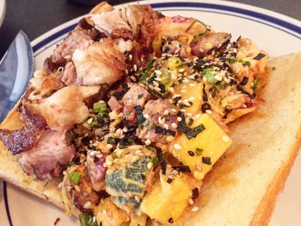 Liberty Kitchen Garden Oaks poke sandwich