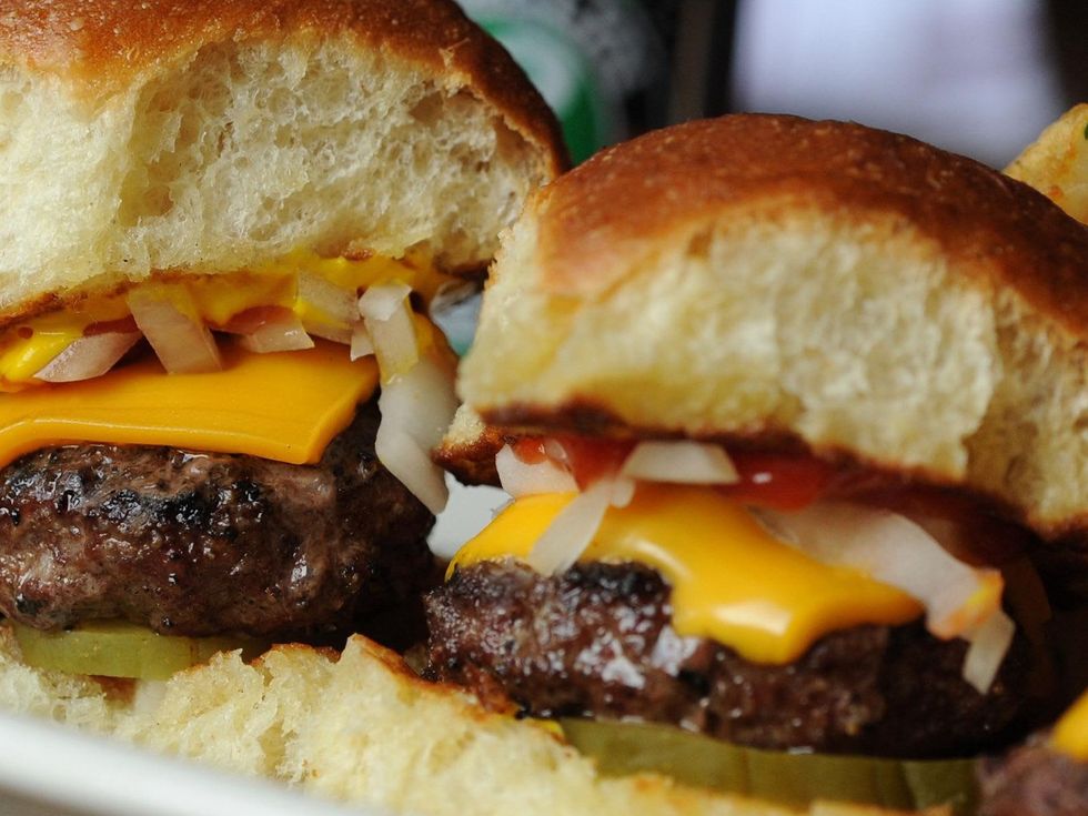 Liberty Kitchen & Oyster Bar and BRC Gastropub cheeseburger sliders