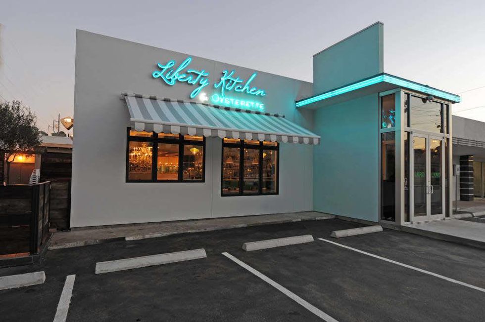 Liberty Kitchen & Oysterette exterior night