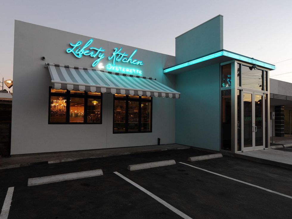 Liberty Kitchen & Oysterette November 2013 exterior at night