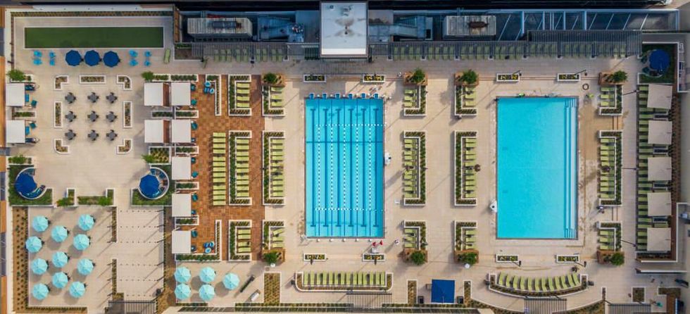 Life Time Greenway Plaza Houston outdoor oasis