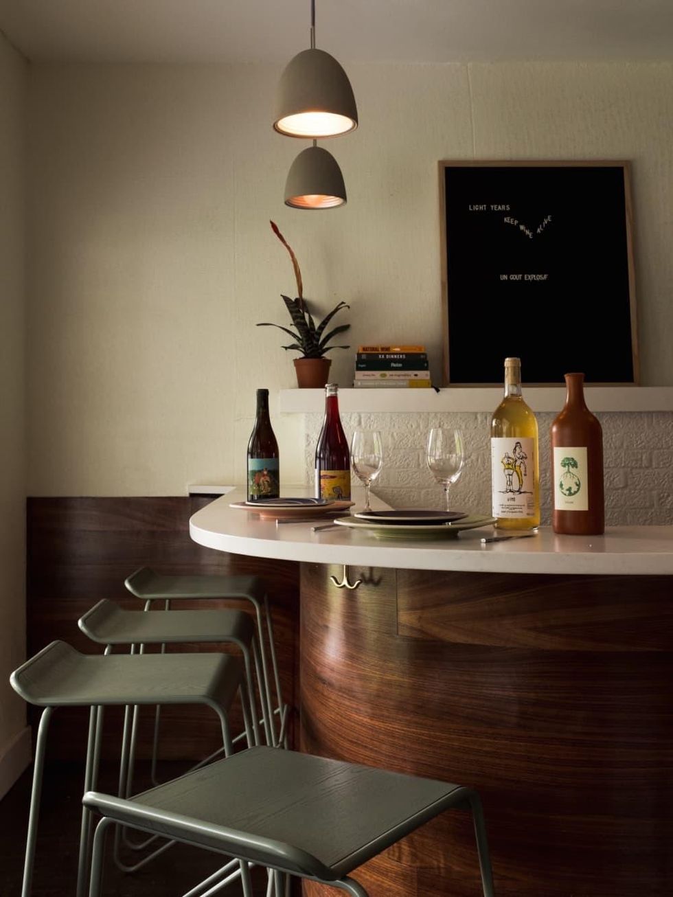 Light Years wine bar interior