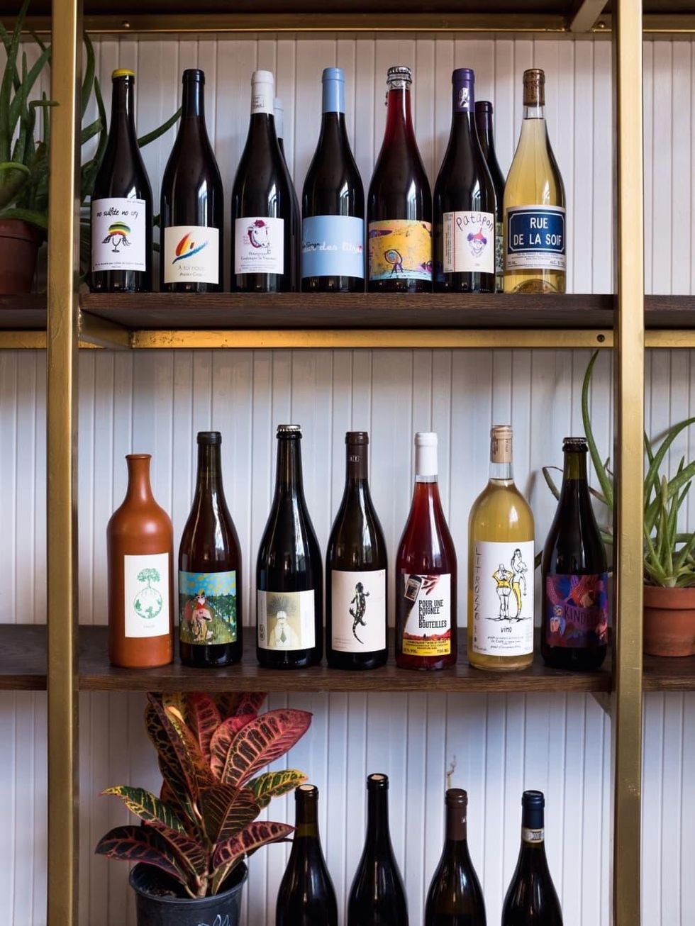 Light Years wine bar shelf