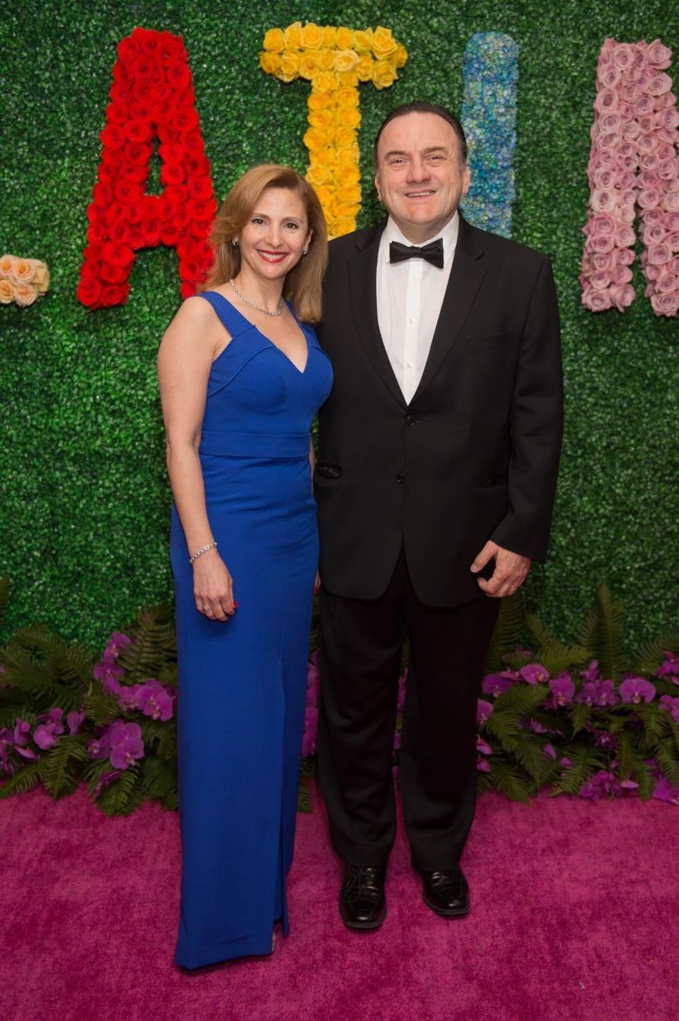 Liliane Haddad, Johny Rizk at Latin American Gala
