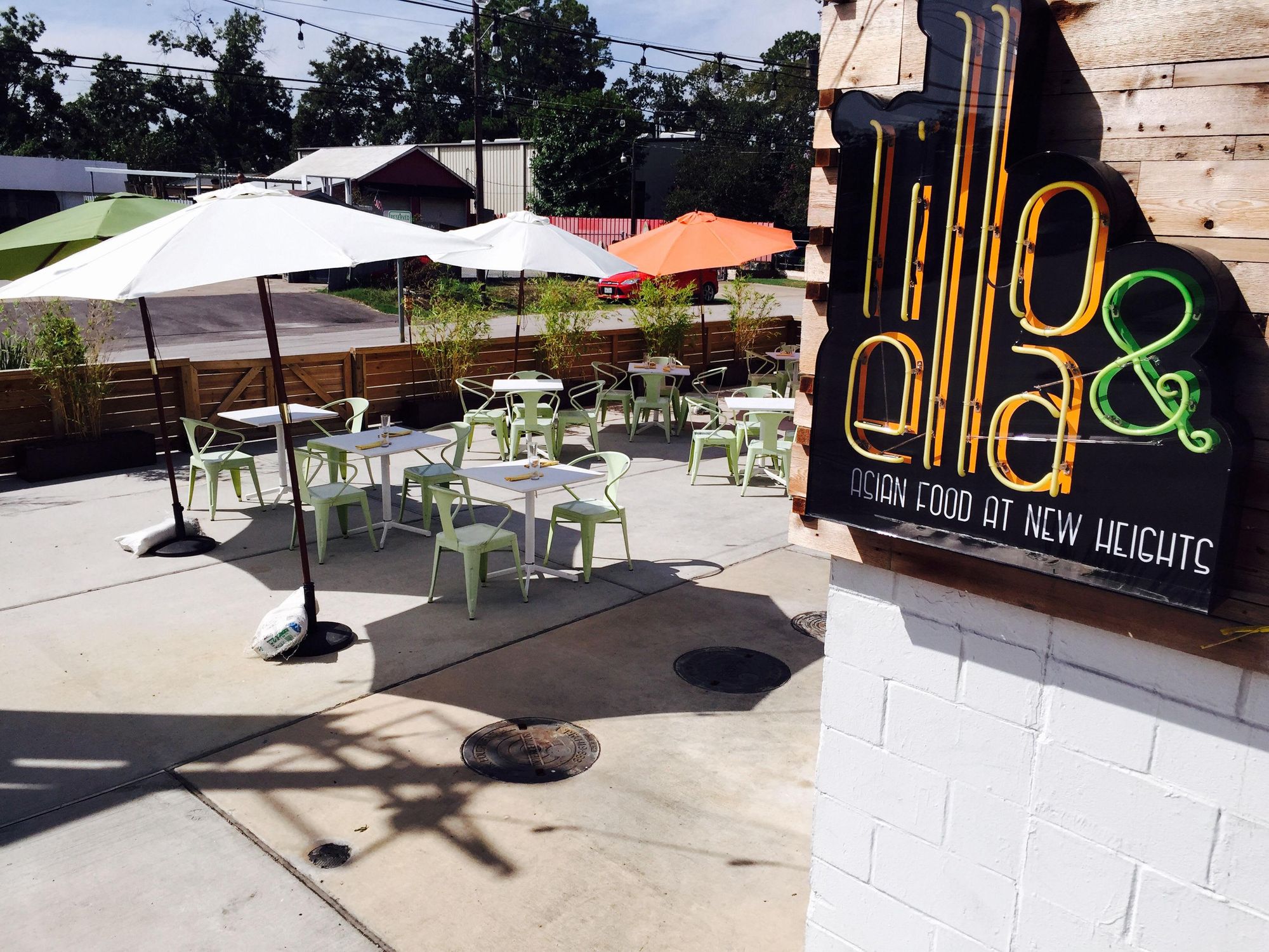 Lillo and Ella patio