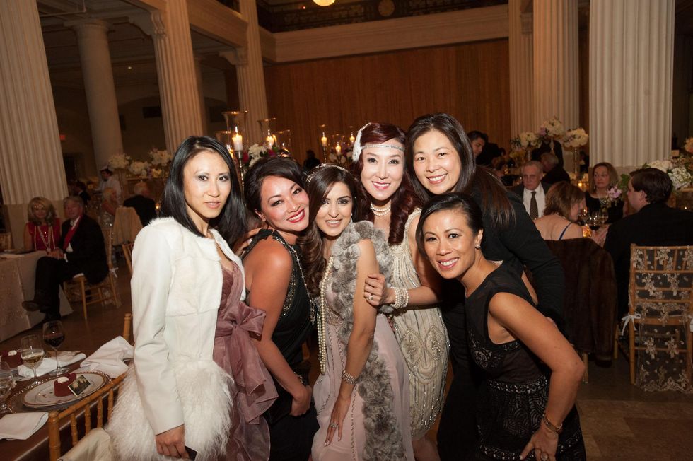 Lily Zhang, from left, Chloe DiLeo, Sineha Merchant, Mandy Kao, Ming Burdett and Chau Nguyen at The Women's Home Gala November 2014