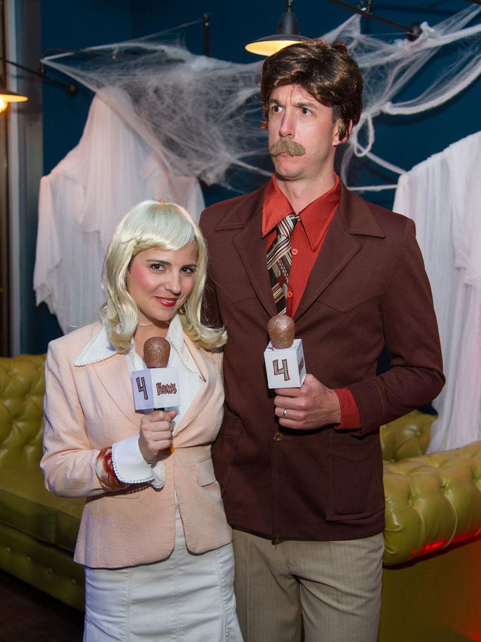 Lindsay and Dan Pearce at the St. Luke's PULSE Saints & Sinners Halloween party October 2013