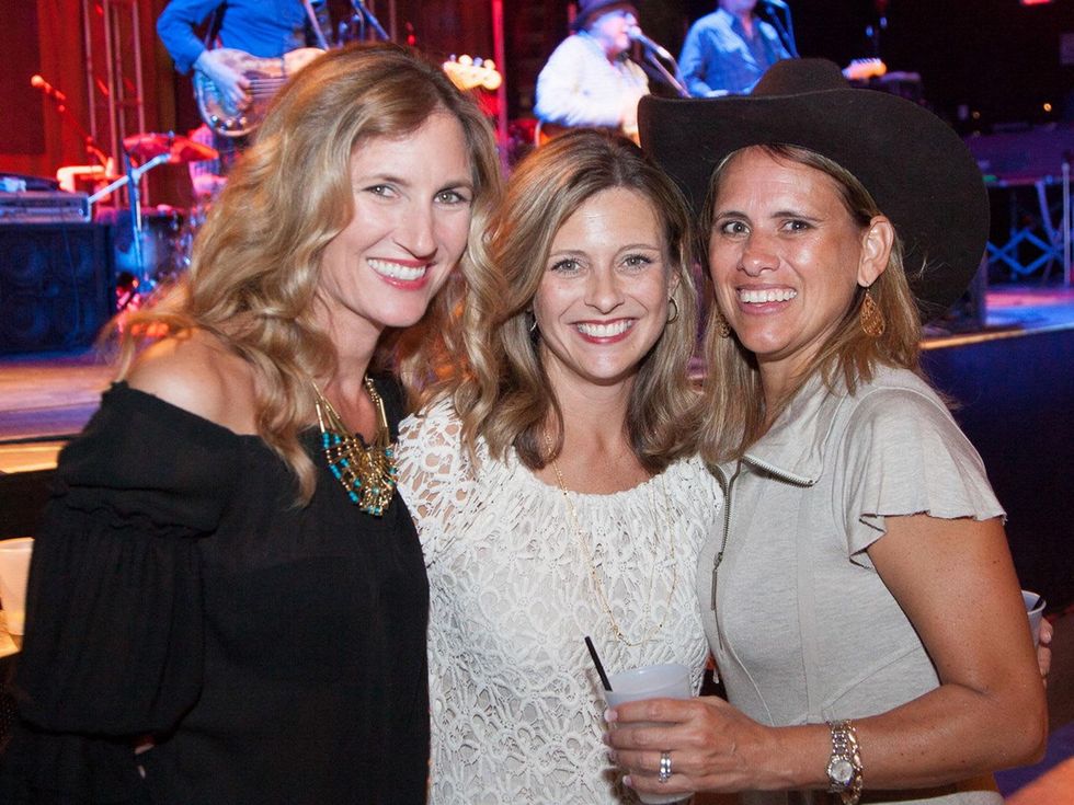 Lindsay Laudadio, from left, Leslie Shofner and Nadeline Lyle at Two Steppin' with TIRR Concert with Jerry Jeff Walker and Clay Walker October 2014