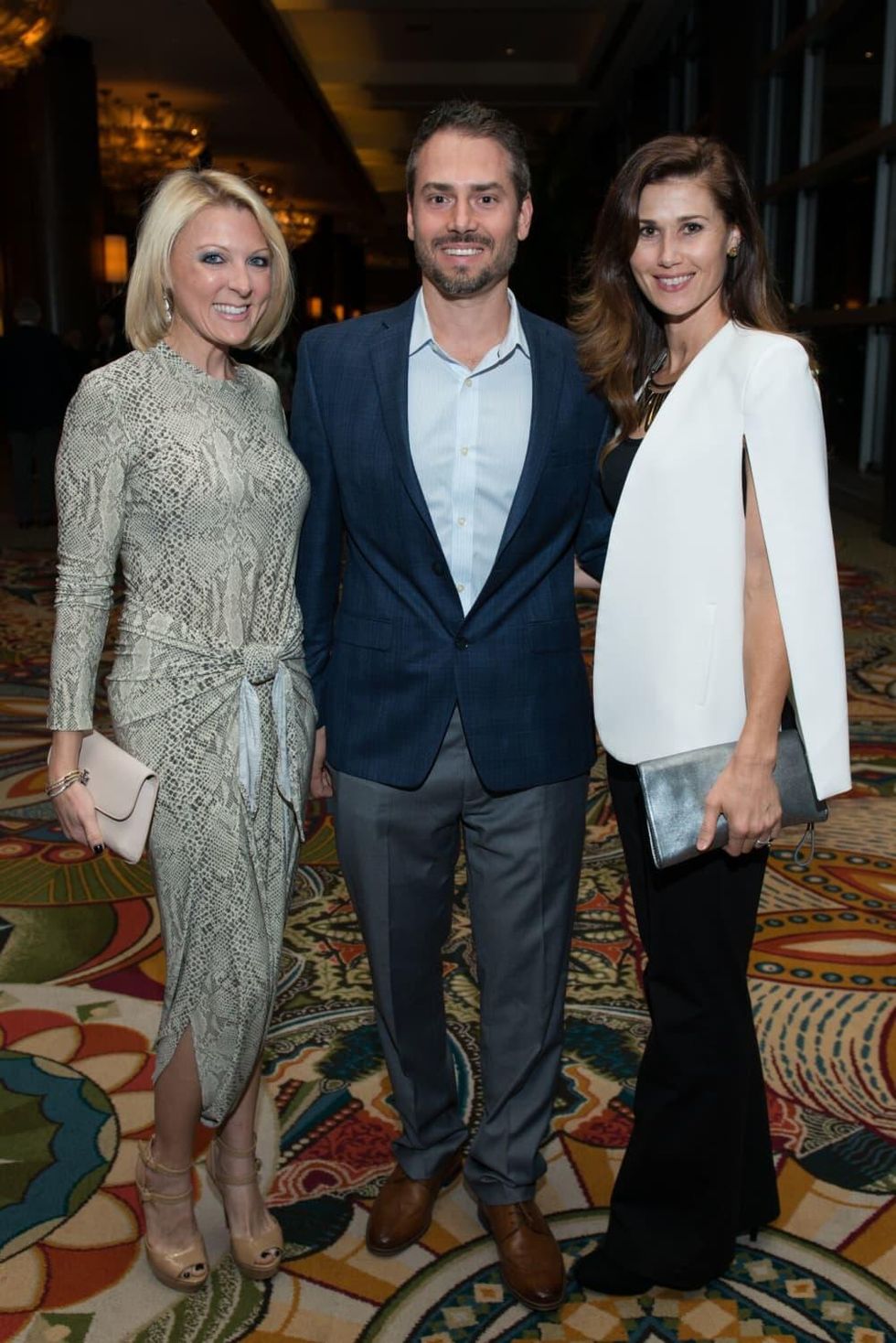 Lindsay Stewart, Craig and Karrie Yager at MD Anderson Legends dinner
