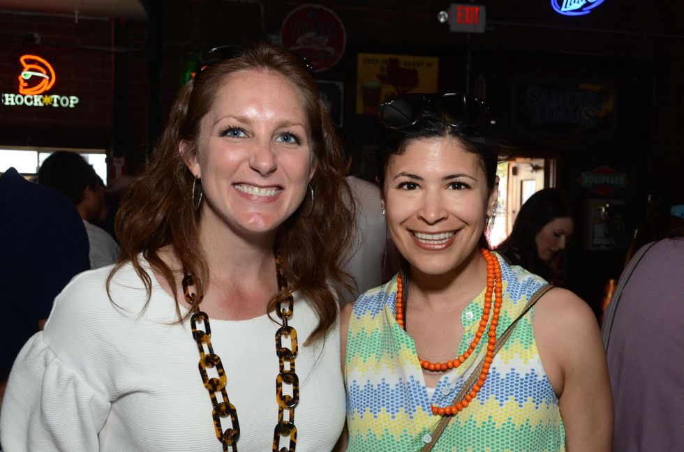 Lindsey Brown, left, and Kristy Bradshaw at the Women of Wardrobe Spring Fling March 2014