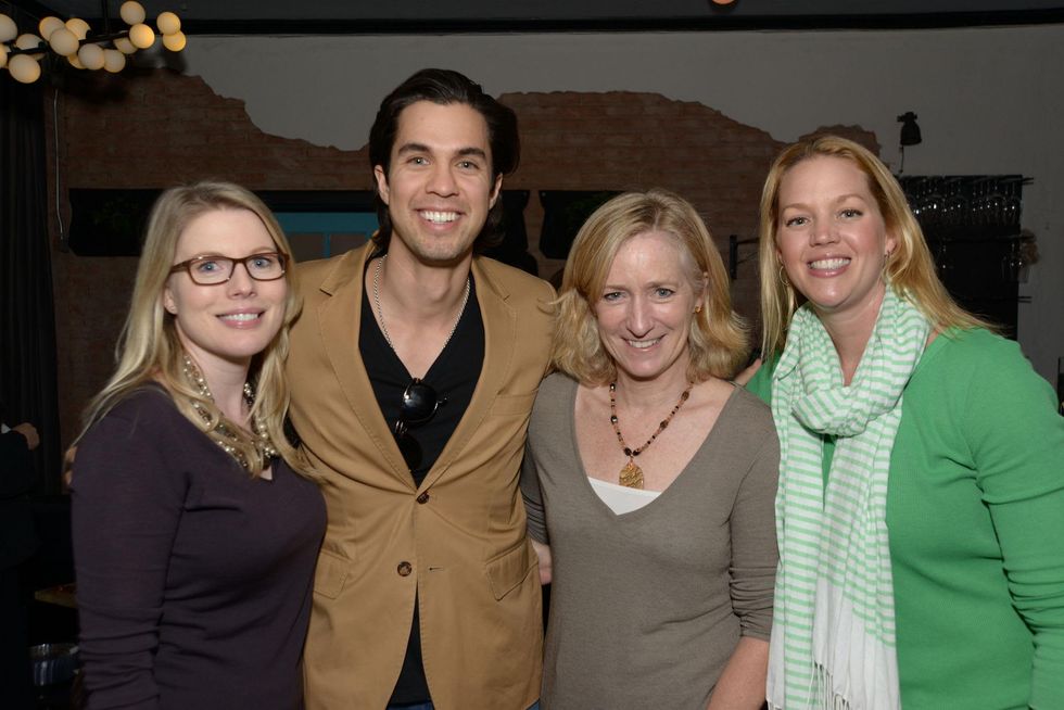 Lindsey Coffman, from left, Joshua Ibarra, Jenny Stevens and Brooke Hayward at the Urban Wild of Memorial Park Conservancy's Launch Party March 2015
